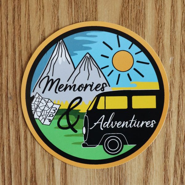 CSBD-Memories & Adventures Campervan Sticker